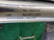 Forged Alloy Zirconium Round Bar ASTM B550 R60705