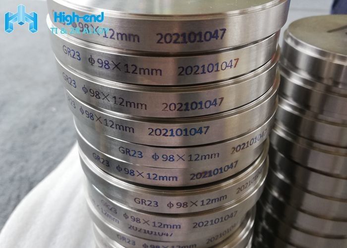 ISO 5832 3 98mm Titanium Disc Milling Dental ASTM F136 Abutments Bridge