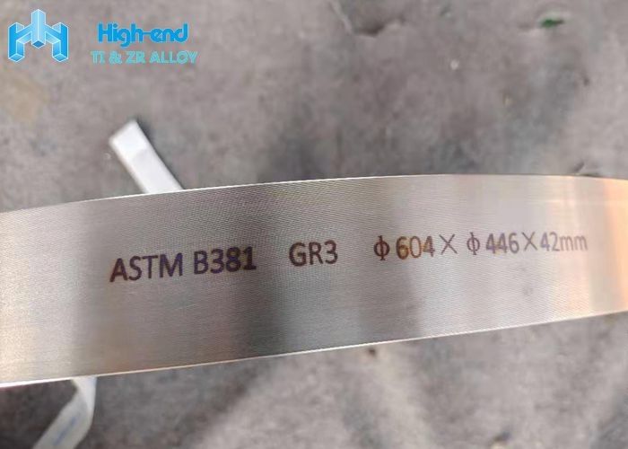 42mm GR3 Pure Titanium Ring Annealed Hot Forged Aerospace