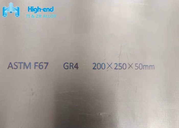 Medical Pure Titanium Forged Block Gr4 ASTM F67